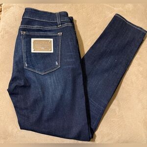 Dolce & Gabbana FT43XD Dark Wash Logo Plaque Jeans – Size 44 –28US Made in Italy